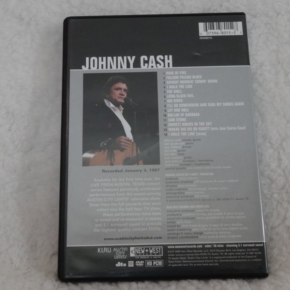 JOHNNY CASH LIVE FROM AUSTIN TX DVD - Picture 2 of 2